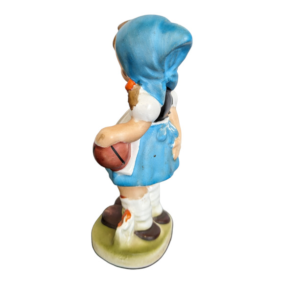 Ceramic Figurine Little Girl Holding Basket Ball
VINTAGE - Picture 5 of 8